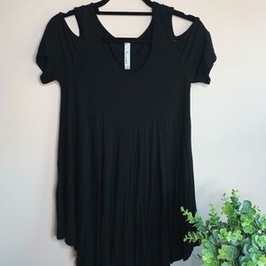 Black boho style dress